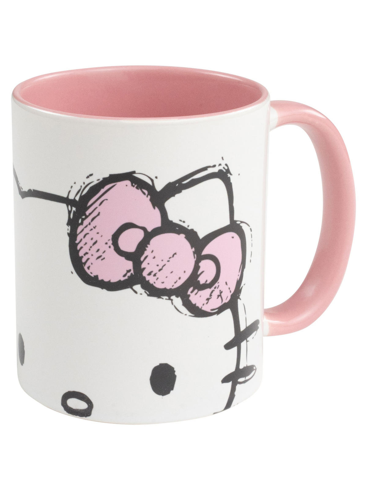 KAFFEEBECHER Hello Kitty Rosa/Weiß 320ml - Multicolor, Keramik (0.32L) - Hello Kitty