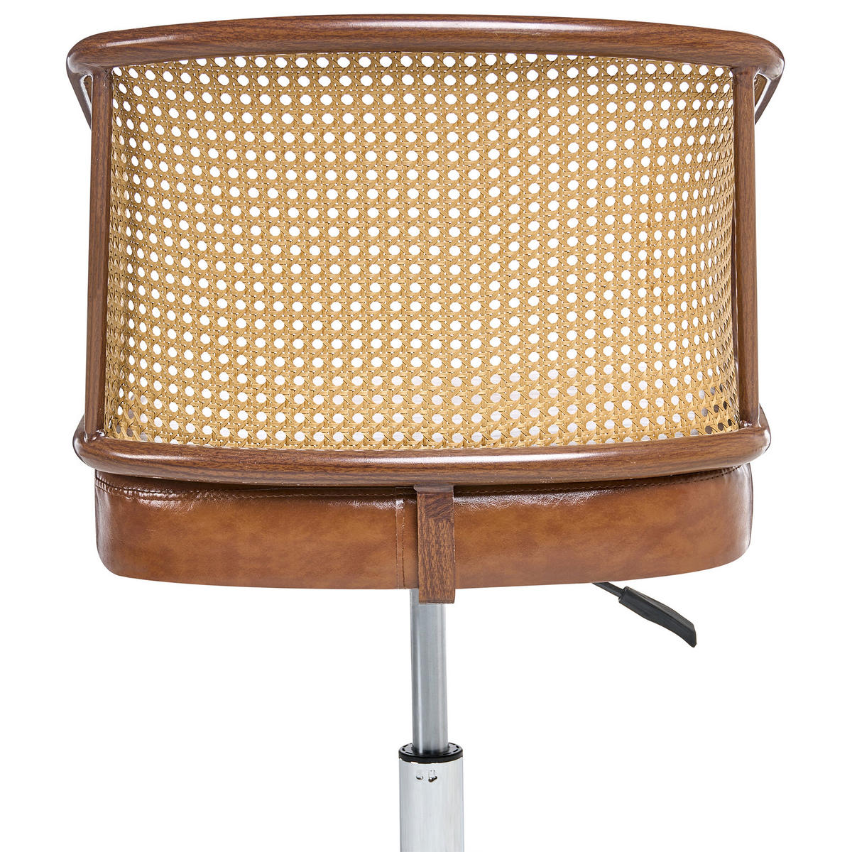 SCHREIBTISCHSTUHL Kunstleder Braun Tucson - Braun, Kunststoff (50/75/50cm) - Beliani