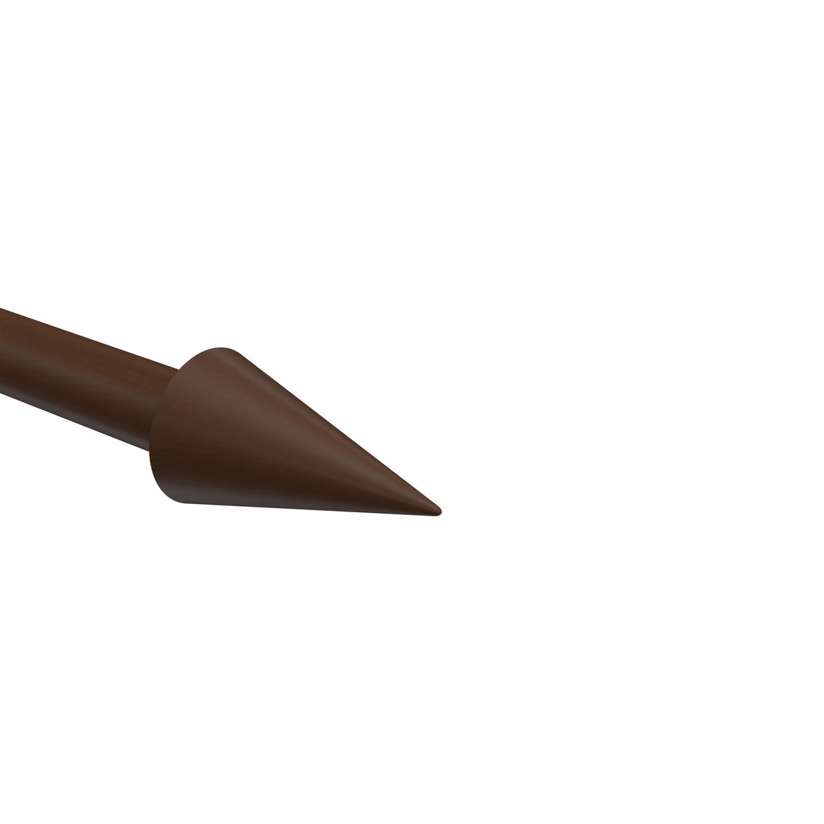 ENDSTÜCKE FÜR GARDINENSTANGEN 20 mm Ø, Siveo Nussbaum, Packung 2 Stück - Nussbaumfarben, Holz (6/3.5/3.5cm) - INTERDECO