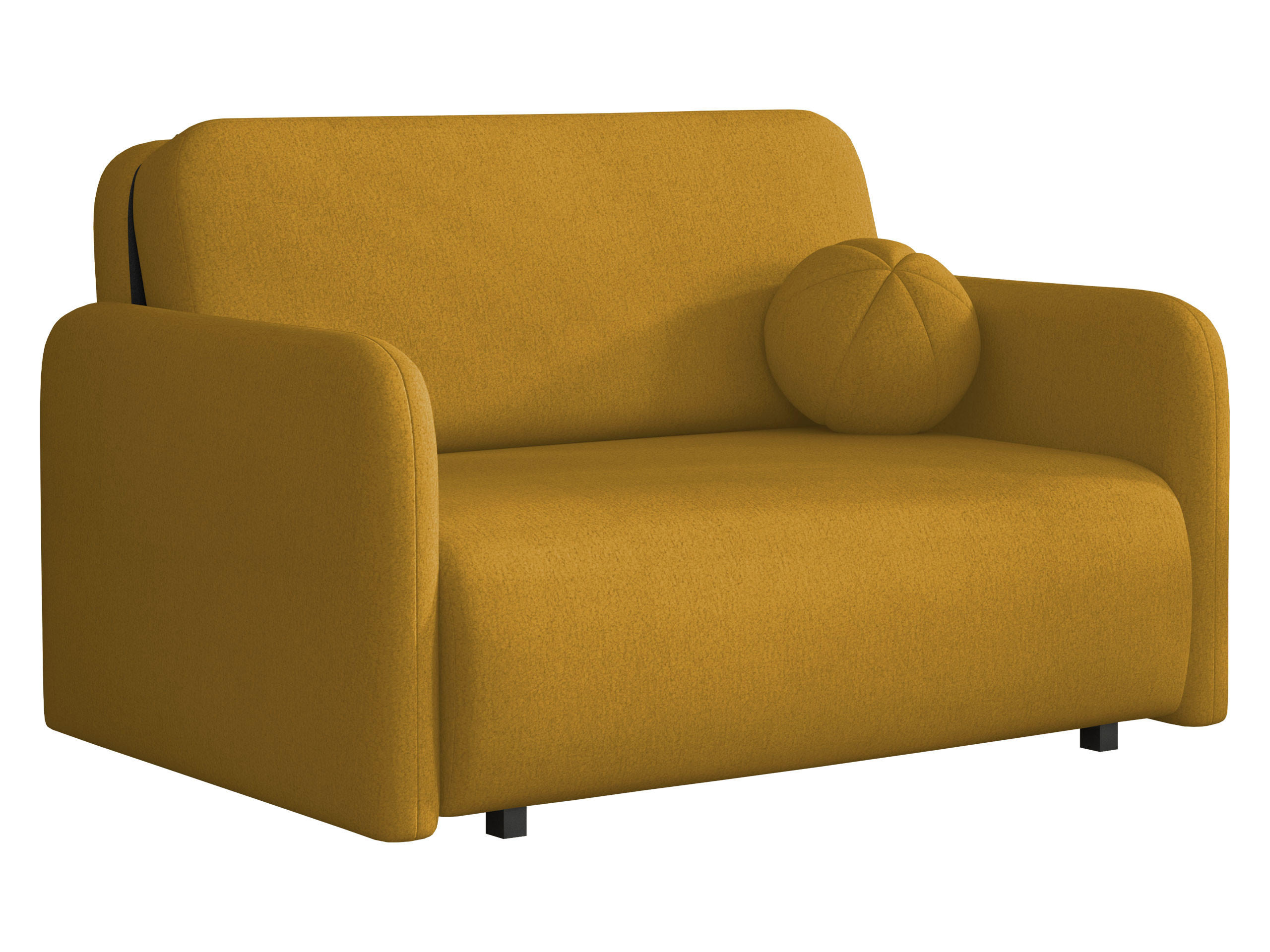 SCHLAFSOFA Viva Sun II - Gelb/Schwarz, Holz/Textil (130/85/103cm) - MIRJAN24