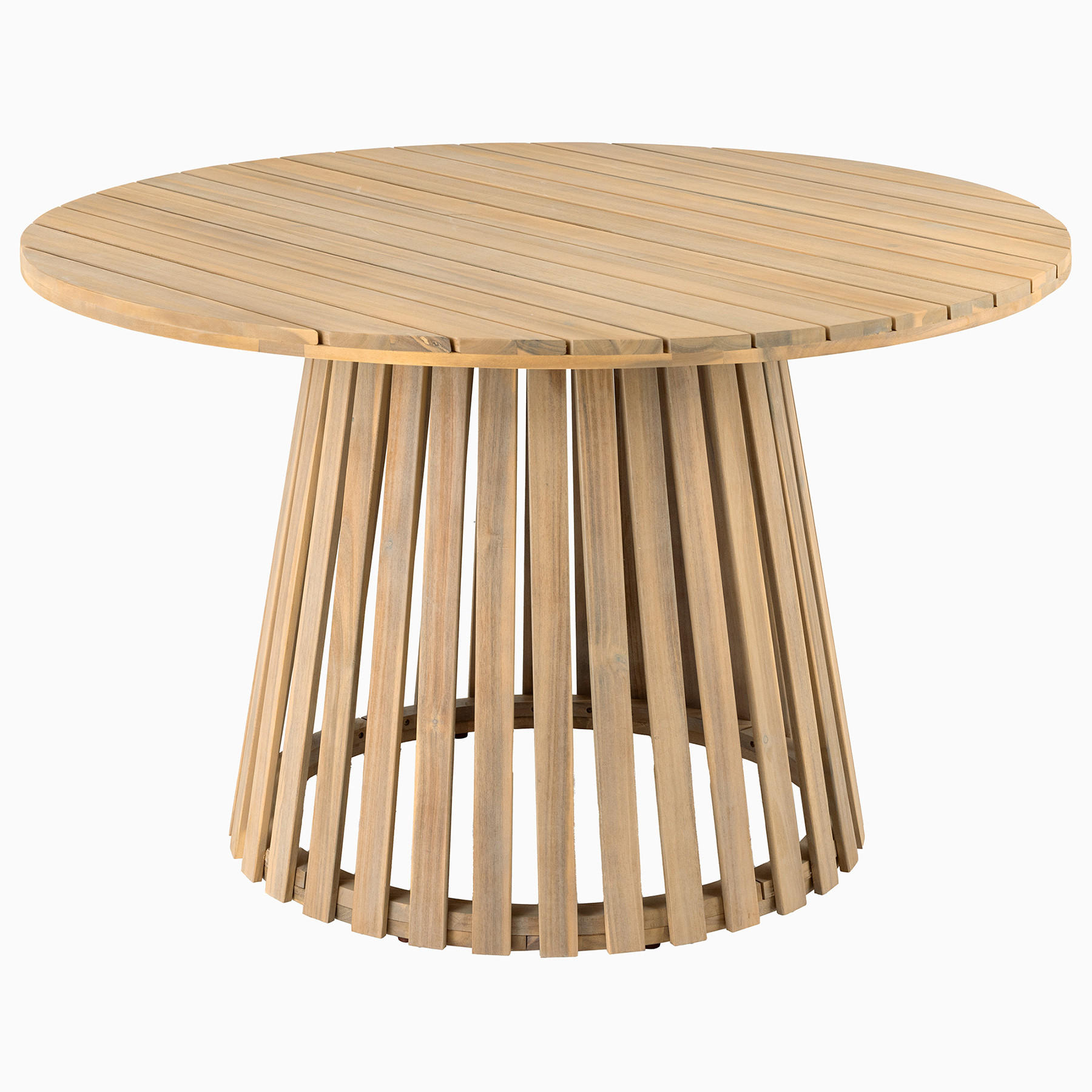 GARTENTISCH KOPENHAGEN rund Akazie Natur 120cm - Braun, Holz (120/120/75cm) - riess-ambiente