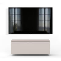 LOWBOARD Barvo 100 Beige Kaschmir 100/34/32 cm – hängendes TV-Board - Beige, Holzwerkstoff (100/34/32cm) - AX Living