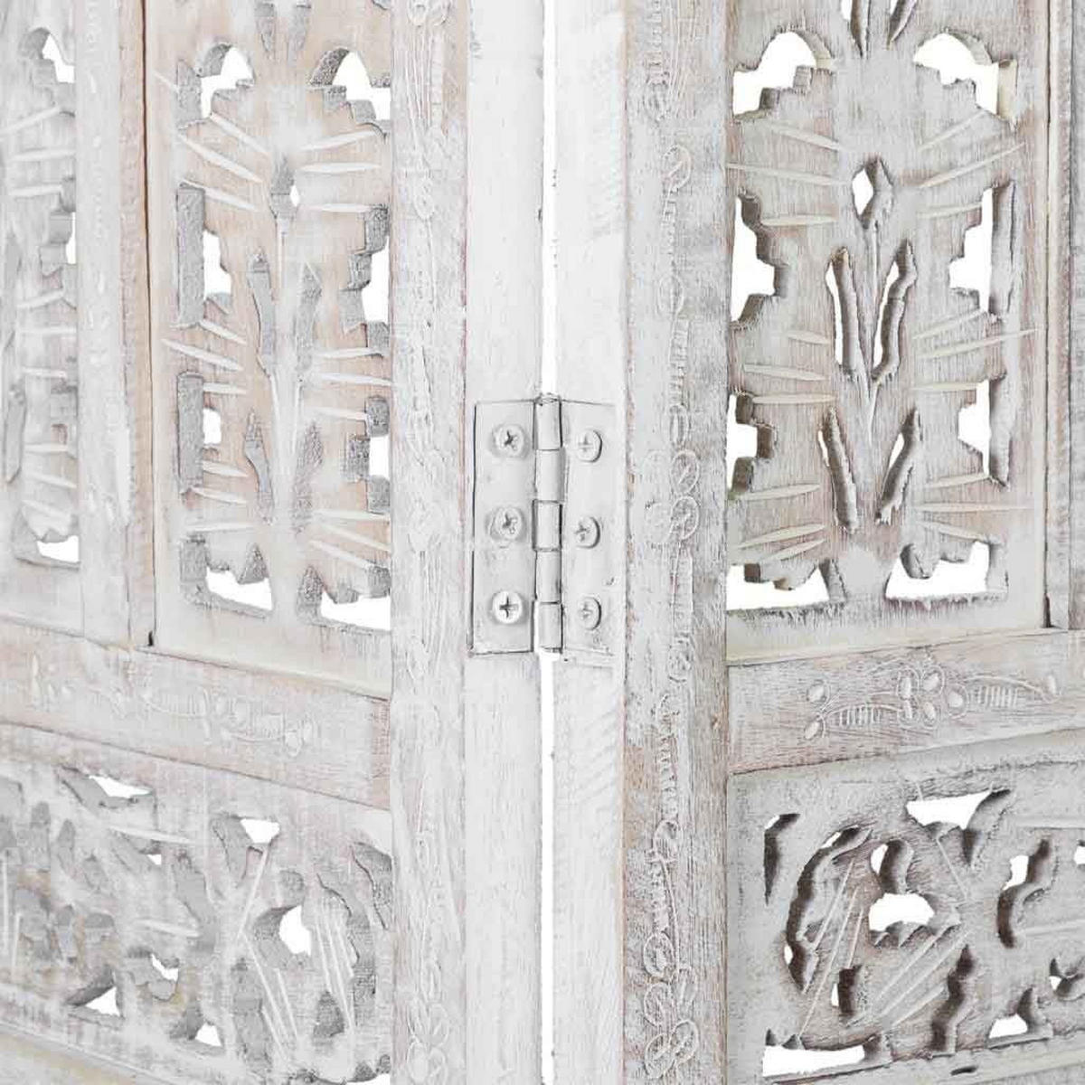 PARAVENT aus Holz, weiß, 3x180cm - Weiß, Holz (50/180/2.5cm) - Wanderlust