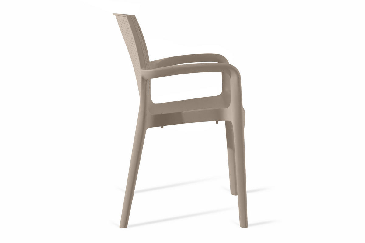 GARTENSTUHL RANTU 2-tlg, Beige - Beige, Kunststoff (60/84/55cm) - KONSIMO®