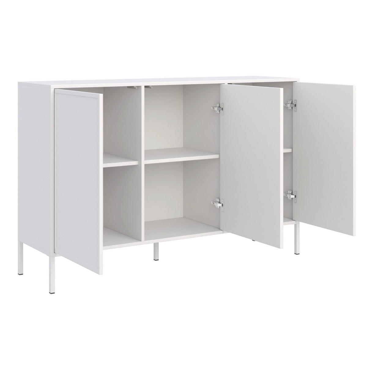 SIDEBOARD Velveto biely 150cm - biela, kov/kompozitné drevo (150/86/40cm) - Selsey
