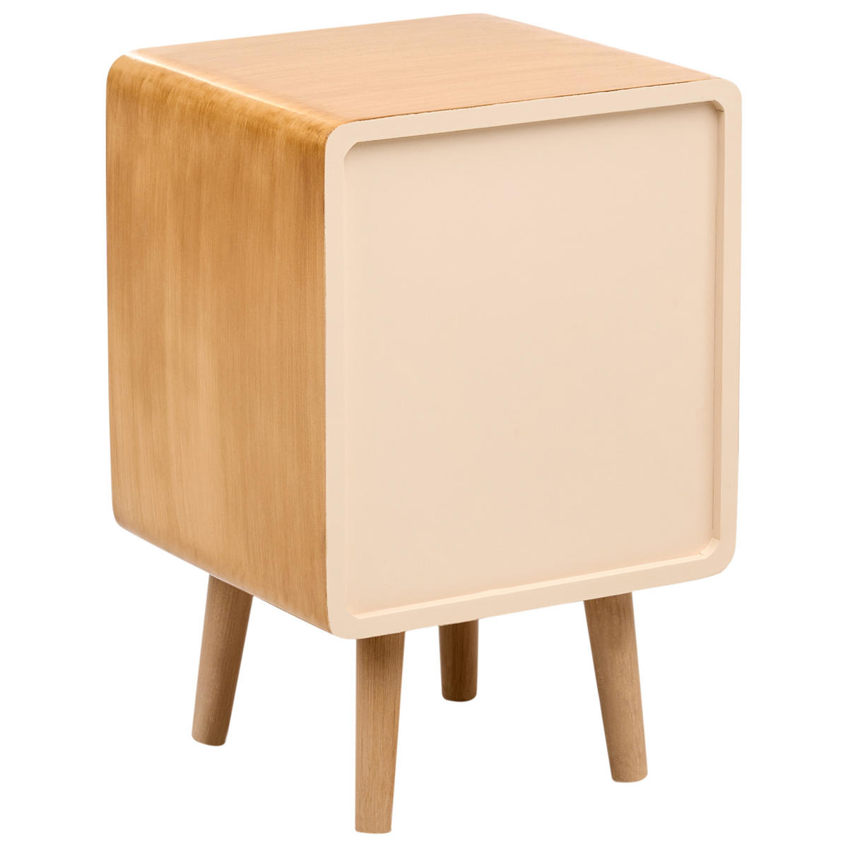 NACHTTISCH Hellbraun Lefroy - Braun, Holzwerkstoff (33/50/30cm) - Beliani