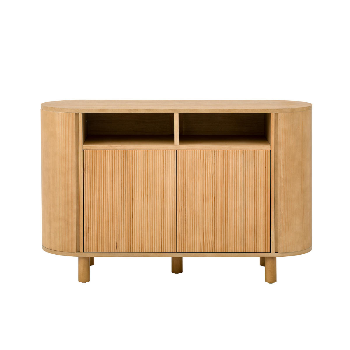 SIDEBOARD mit Stauraum und küchenähnlichen Türen, Natur - Naturfarben, Holzwerkstoff (120/77/38cm)