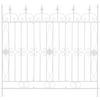 GARTENZAUN Metall Weiß - Weiß, Metall (124/116cm) - CLP