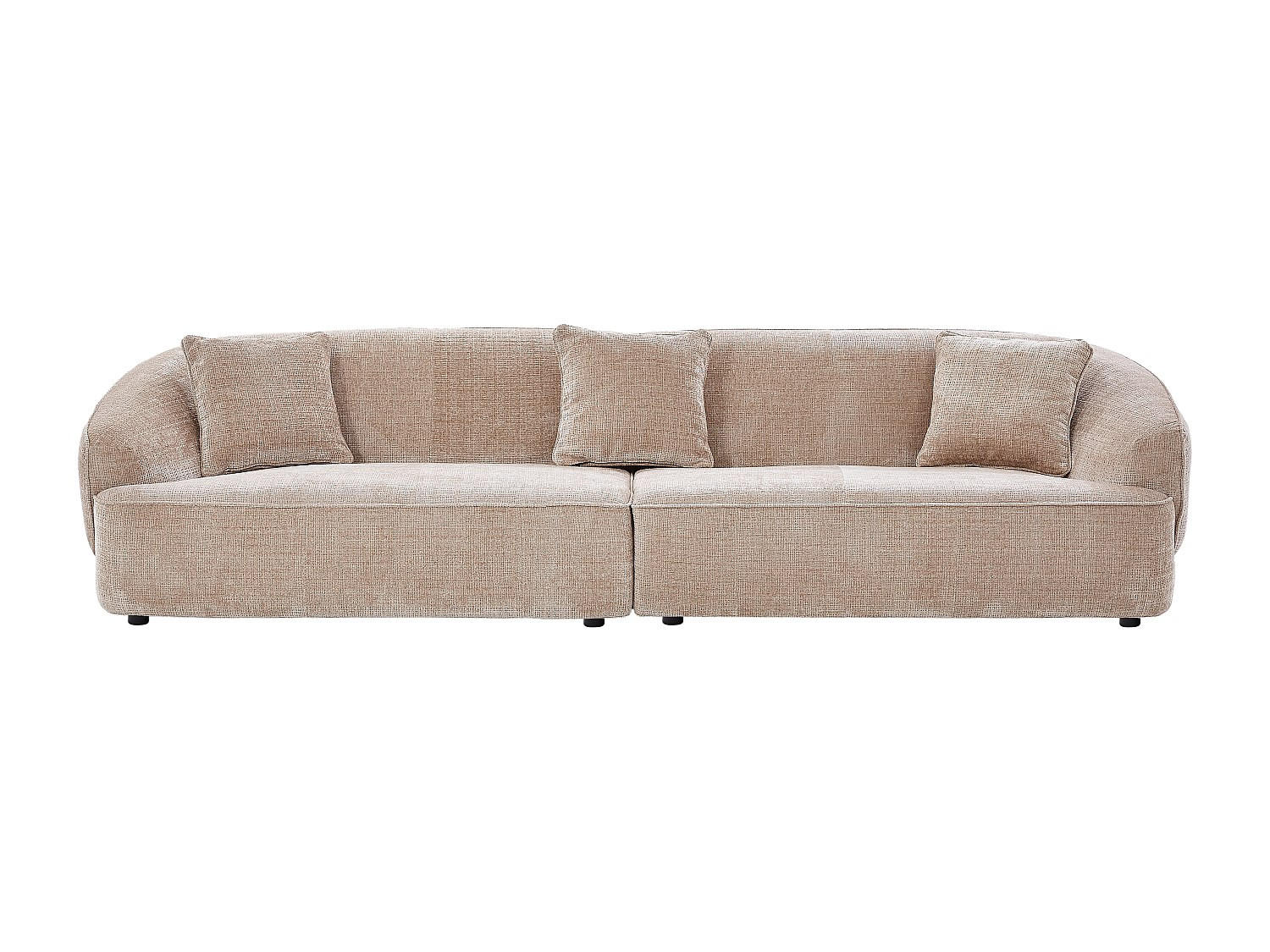 SOFA ohne Schlafmöglichkeit - 4 Personen - Stoff - Beige - - Beige, Textil (320/80/108cm) - Vente-Unique