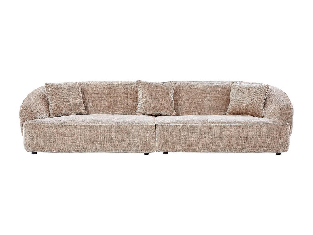 4-SITZER-SOFA aus strukturiertem Stoff – Beige – ZULIAKA - Beige, Textil (320/80/108cm) - Vente-Unique