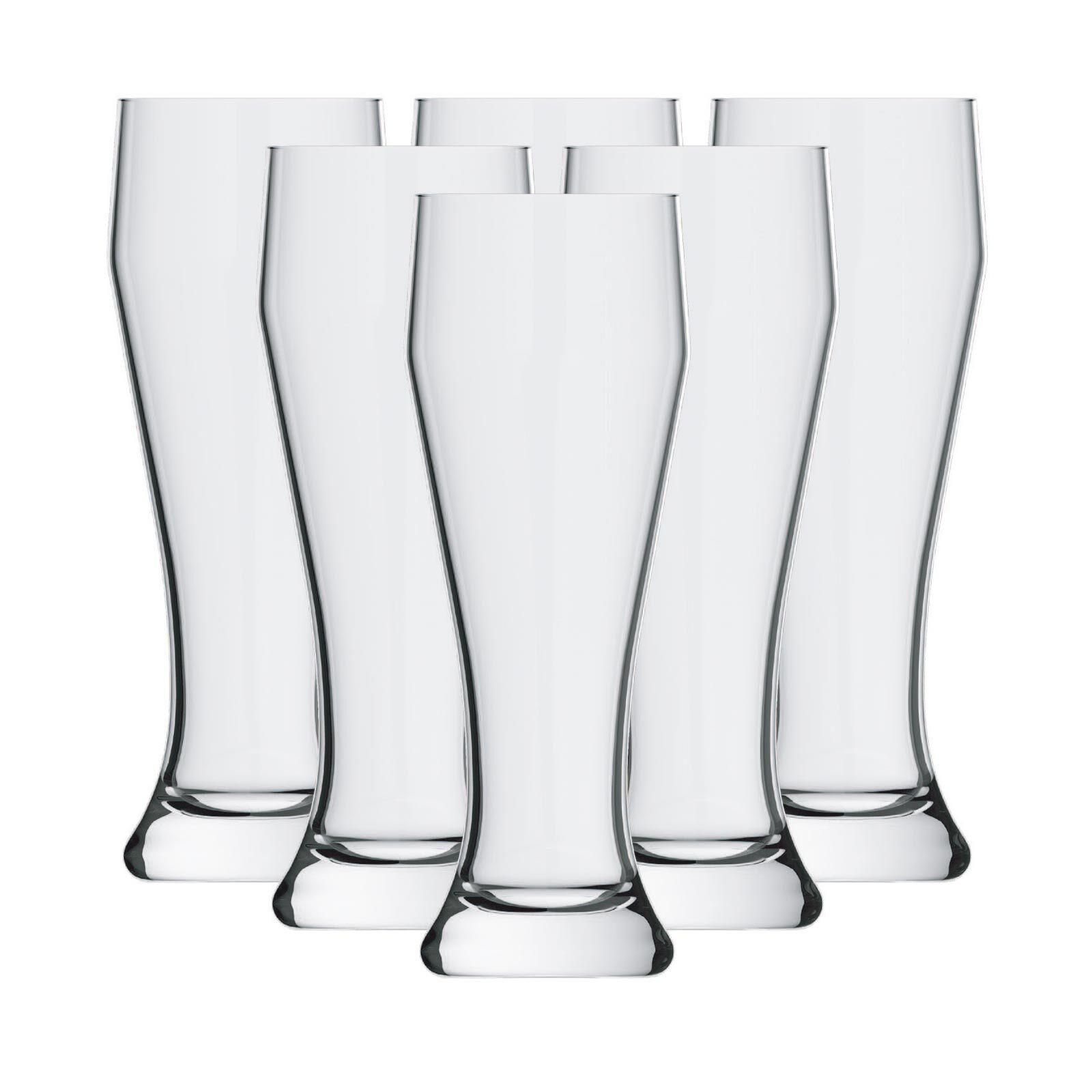 WEIZENBIERGLÄSER Ranft transparent 0,5 l 6er Set - Transparent, Glas (0.5L) - Rastal