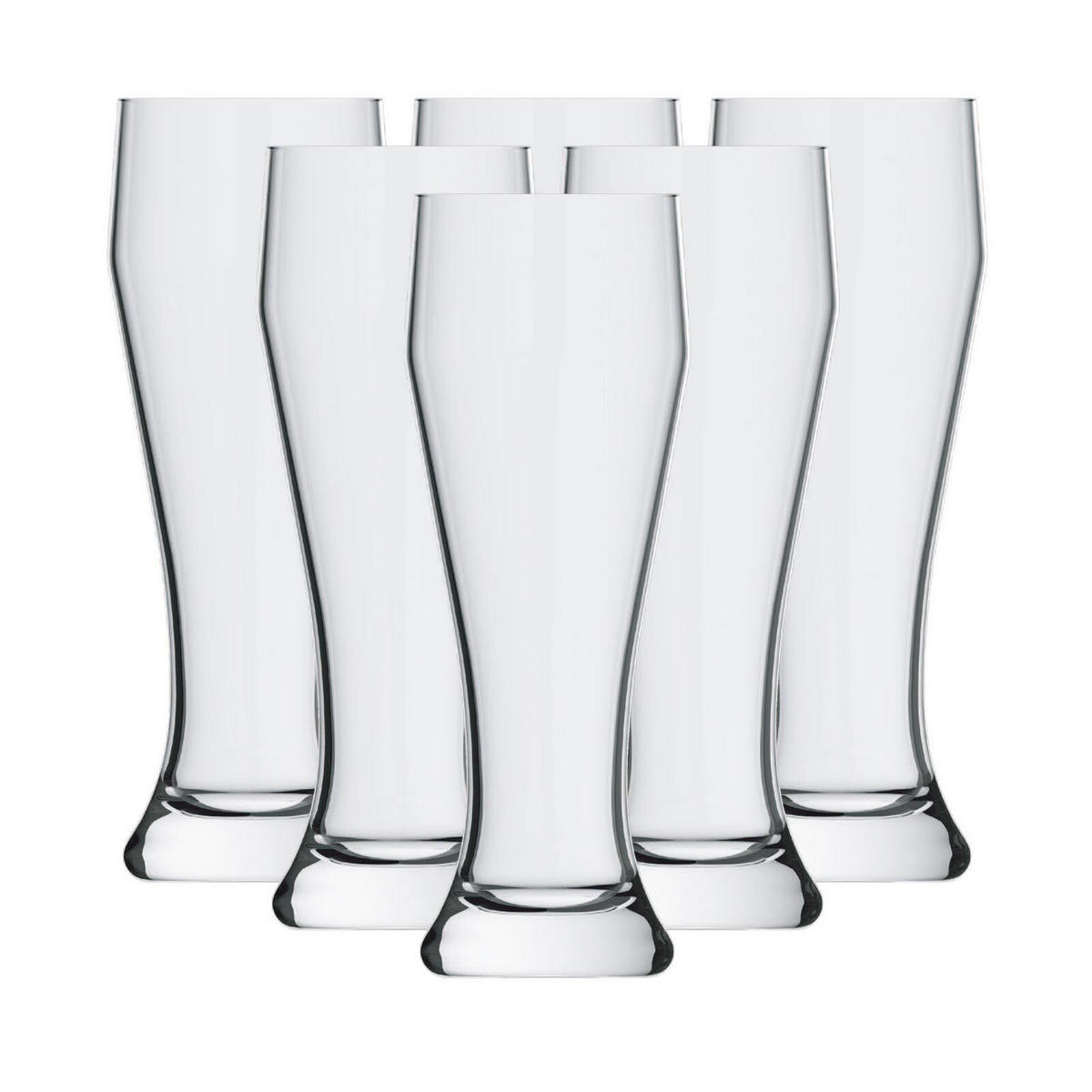 WEIZENBIERGLÄSER Ranft transparent 0,5 l 6er Set - Transparent, Glas (0.5L) - Rastal