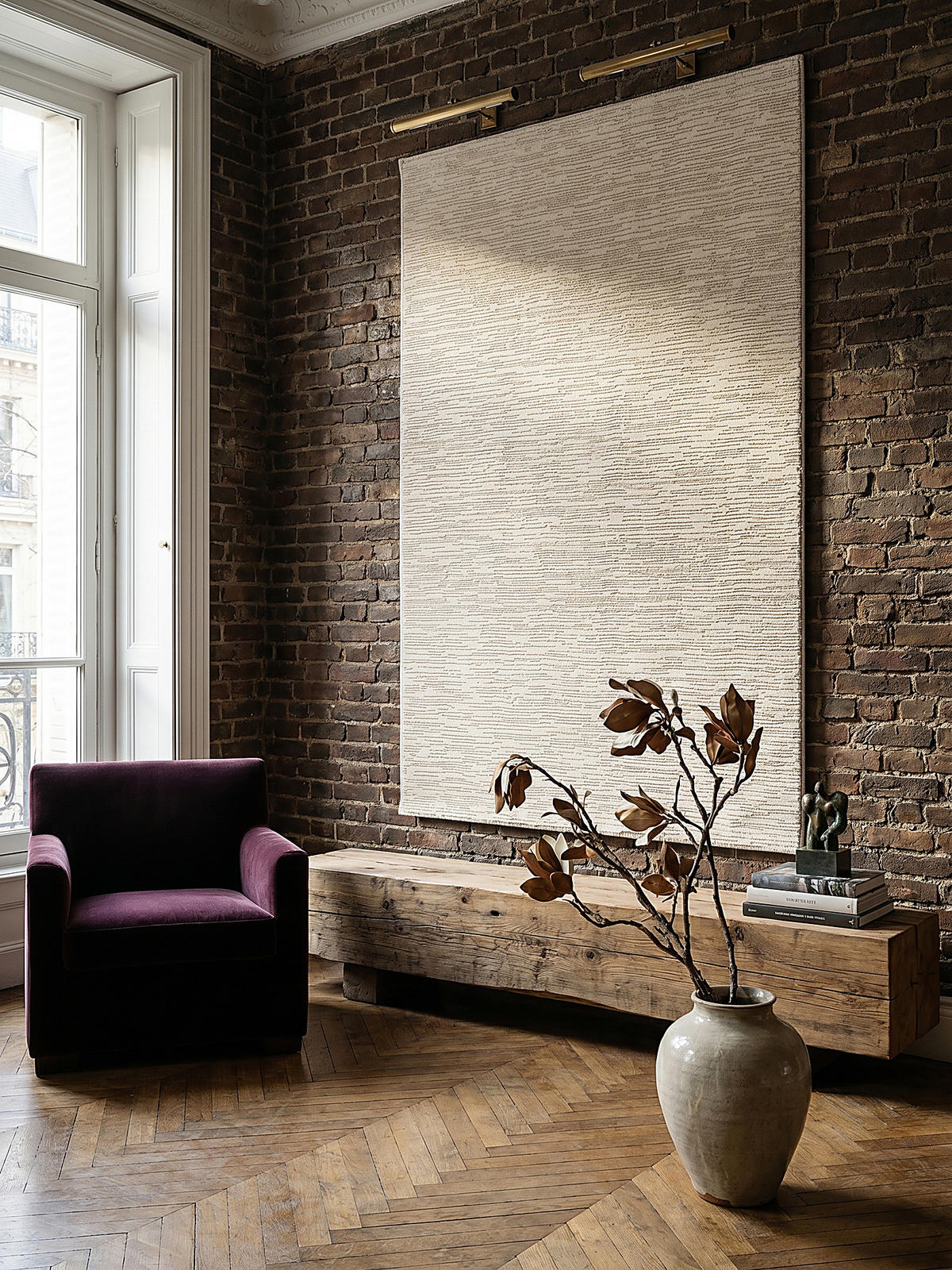 TEPPICHLÄUFER Streifen KASOS Polyester Creme 80 x 150 cm - Beige, Textil (80/150cm) - KADIMA DESIGN