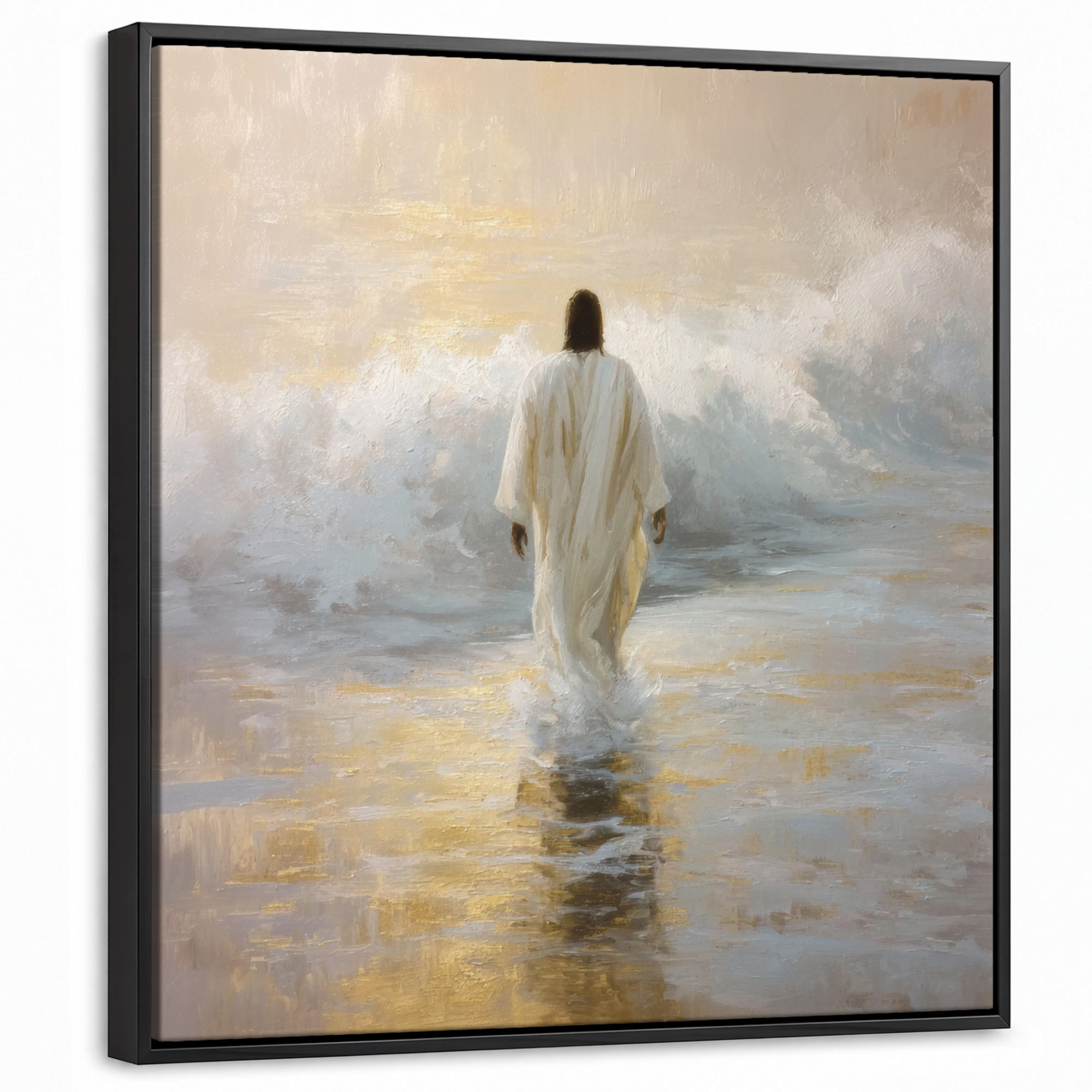 MuchoWow Leinwand Gold 50x50 cm
