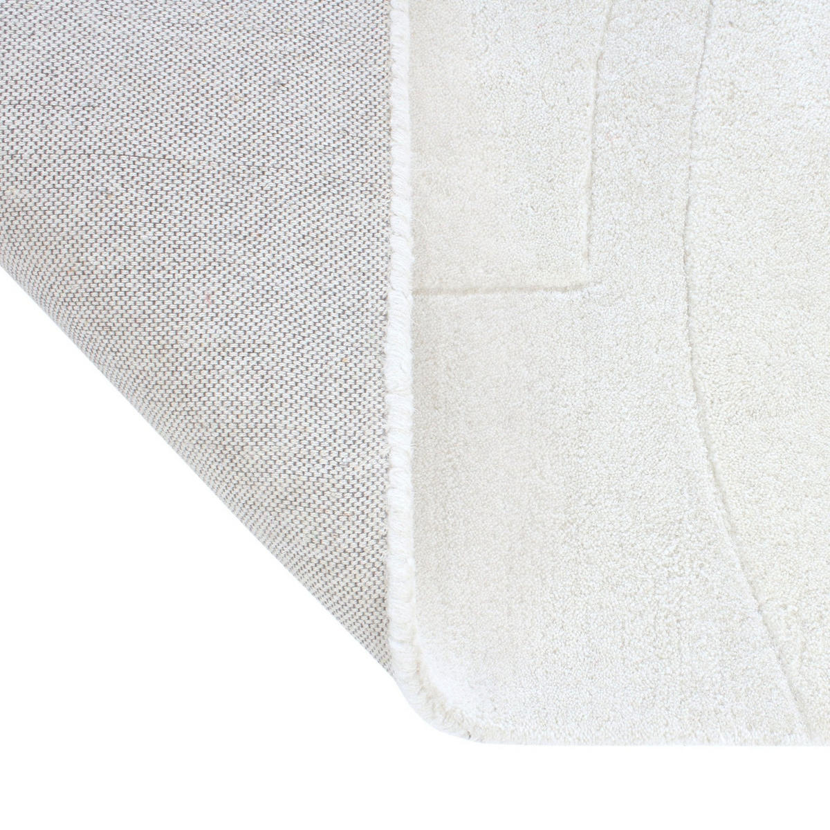 TEPPICHE Wolle Gebrochenes Weiß 230cm - Weiß, Textil (230/160cm) - Sia Home