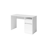 SCHREIBTISCH REGIS 120x53x75,5 cm Bürotisch Computertisch, Weiß - Weiß, Holzwerkstoff (53/120/75.5cm) - MASSENO