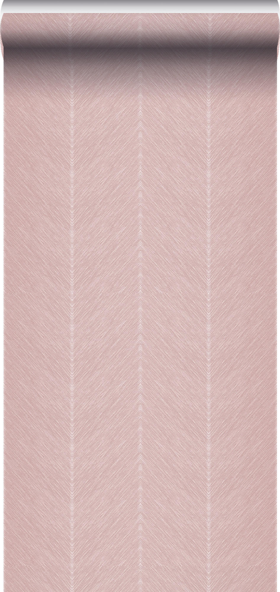 TAPETE Fischgrätmuster - Pink, Papier (53/1000cm) - Sanders & Sanders