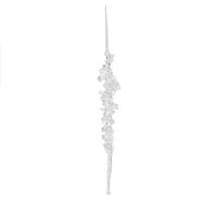 WEIHNACHTSDEKO Hängend DUSE, 26 x 4 cm, Transparent, Christbaumschmuck, Weihnachtsbaumdekoration, Christmas, Xmas - Transparent, Kunststoff (3.5/26/4.5cm) - home&you