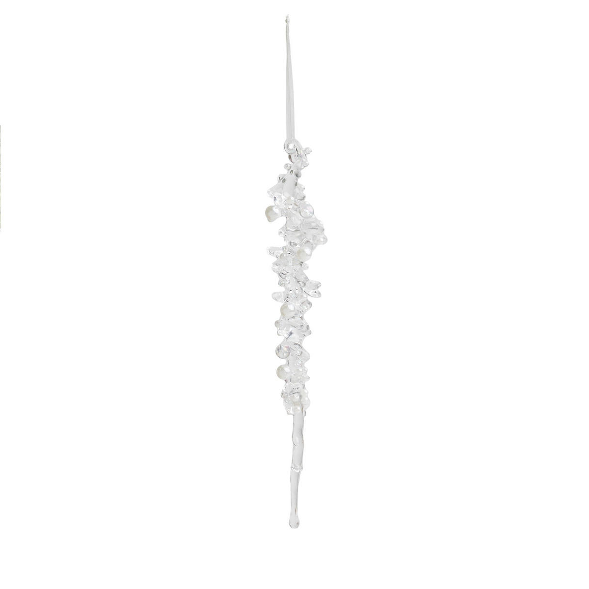 WEIHNACHTSDEKO Hängend DUSE, 26 x 4 cm, Transparent, Christbaumschmuck, Weihnachtsbaumdekoration, Christmas, Xmas - Transparent, Kunststoff (3.5/26/4.5cm) - home&you