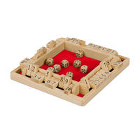 SHUT-THE-BOX - Multicolor, Holz/Holzwerkstoff (22/22cm) - Relaxdays