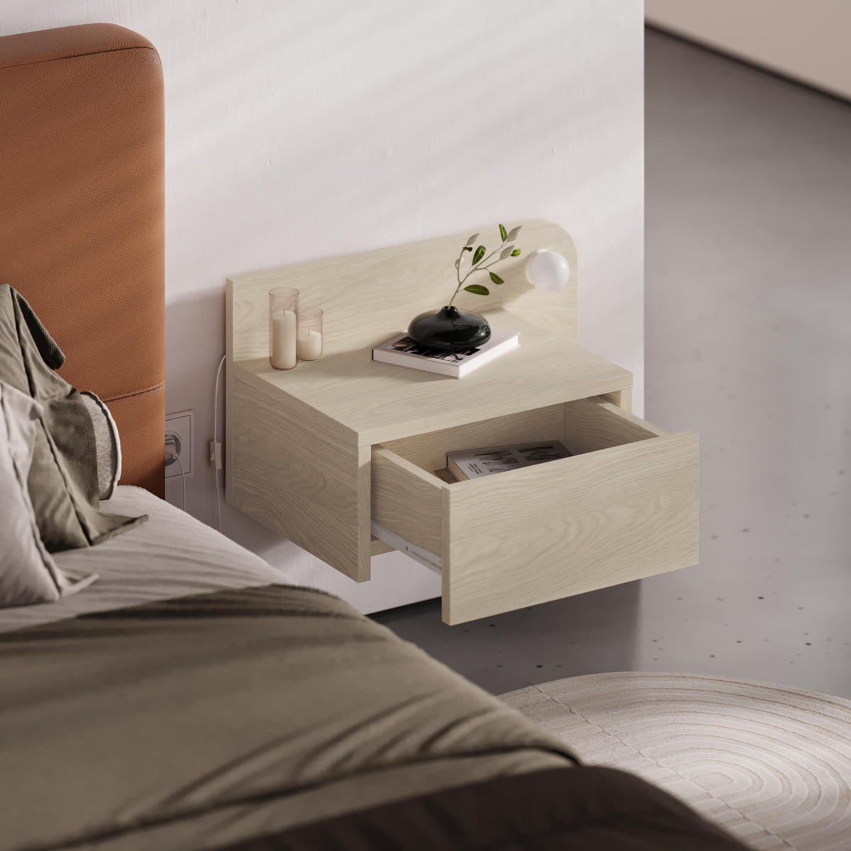 NACHTTISCH Dotta Sonoma Eiche 52/30/28 cm - Sonoma Eiche, Holzwerkstoff (52/28/30cm) - Decortie