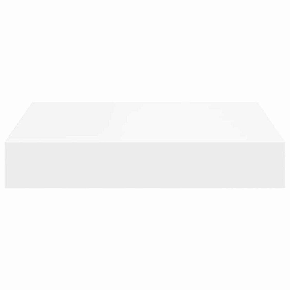 SCHWEBEREGALE 2er Set Weiss 23/23.5/3.8 Cm Mdf - Weiß, Holzwerkstoff (23.5/3.8/23.5cm) - vidaXL