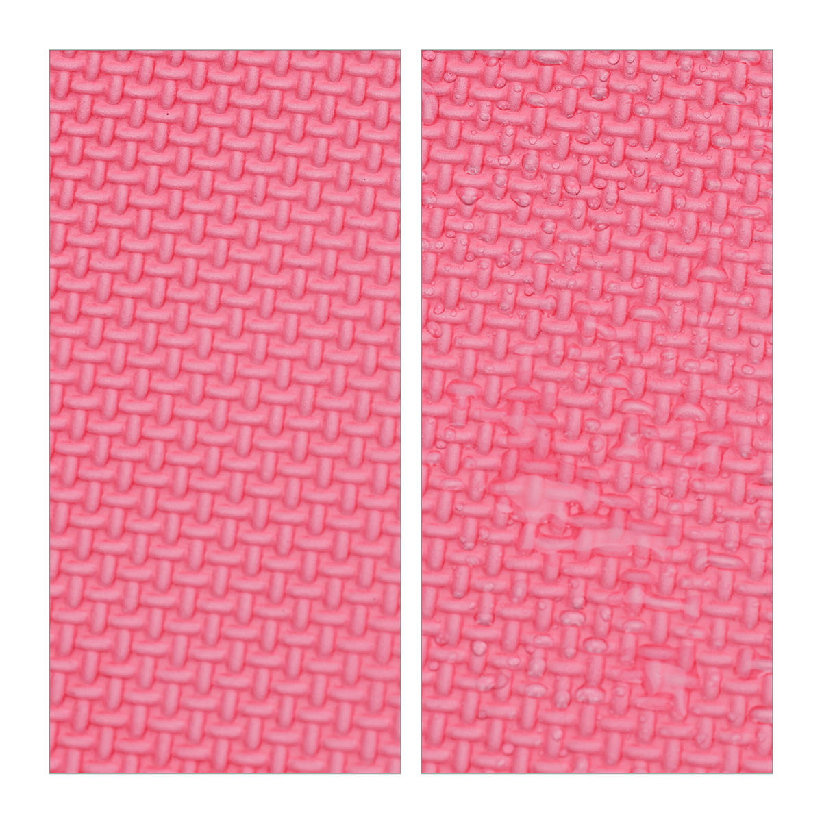 25-TLG.PUZZLEMATTE - Rosa, Kunststoff (31.5/31.5cm) - Relaxdays