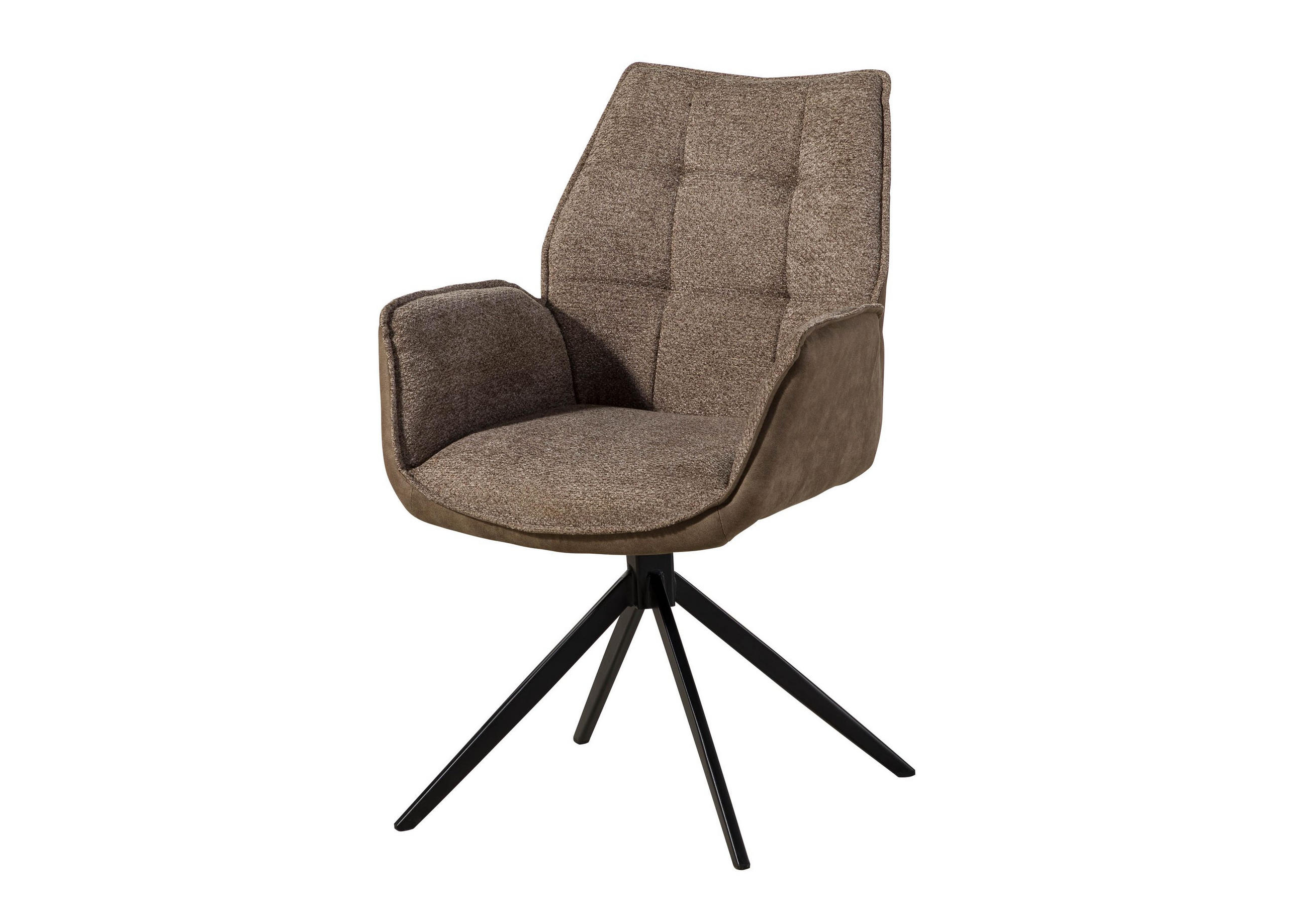STUHL 100% Polyester 61 x 61 x 89 cm braun / braun POLSTERSTÜHLE #100 - Braun, Kunststoff (61/89/61cm) - Massivmoebel24