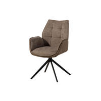 STUHL 100% Polyester 61 x 61 x 89 cm braun / braun POLSTERSTÜHLE #100 - Braun, Kunststoff (61/89/61cm) - Massivmoebel24