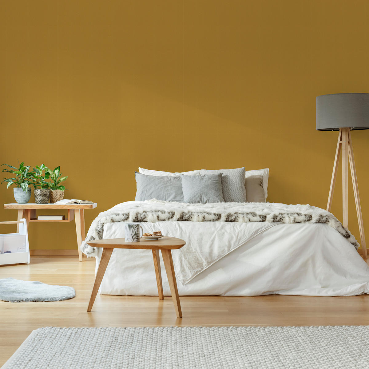 VLIESTAPETE Velvet Uni 1005x52cm - Gelb, Papier/Kunststoff (52/1000cm) - Superfresco Easy