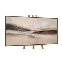 GEMÄLDE Spuren des Windes Schattenfugenrahmen Grau 140x70 cm - Grau, Holz (140/70cm) - YS-art gallery