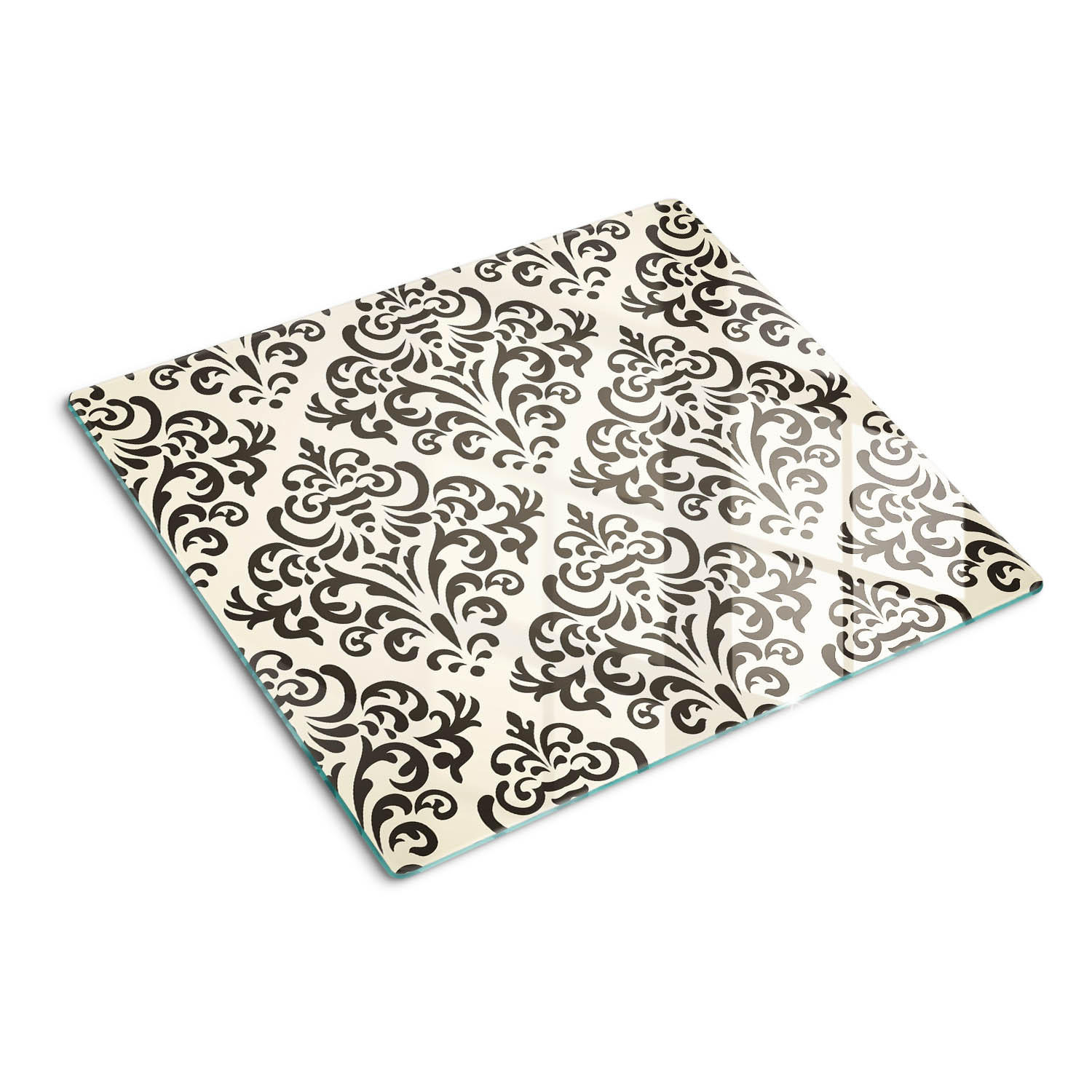 GLASPLATTE 60x52 cm Dekorationen - Braun, Glas (60/0.4/52cm) - TULUP