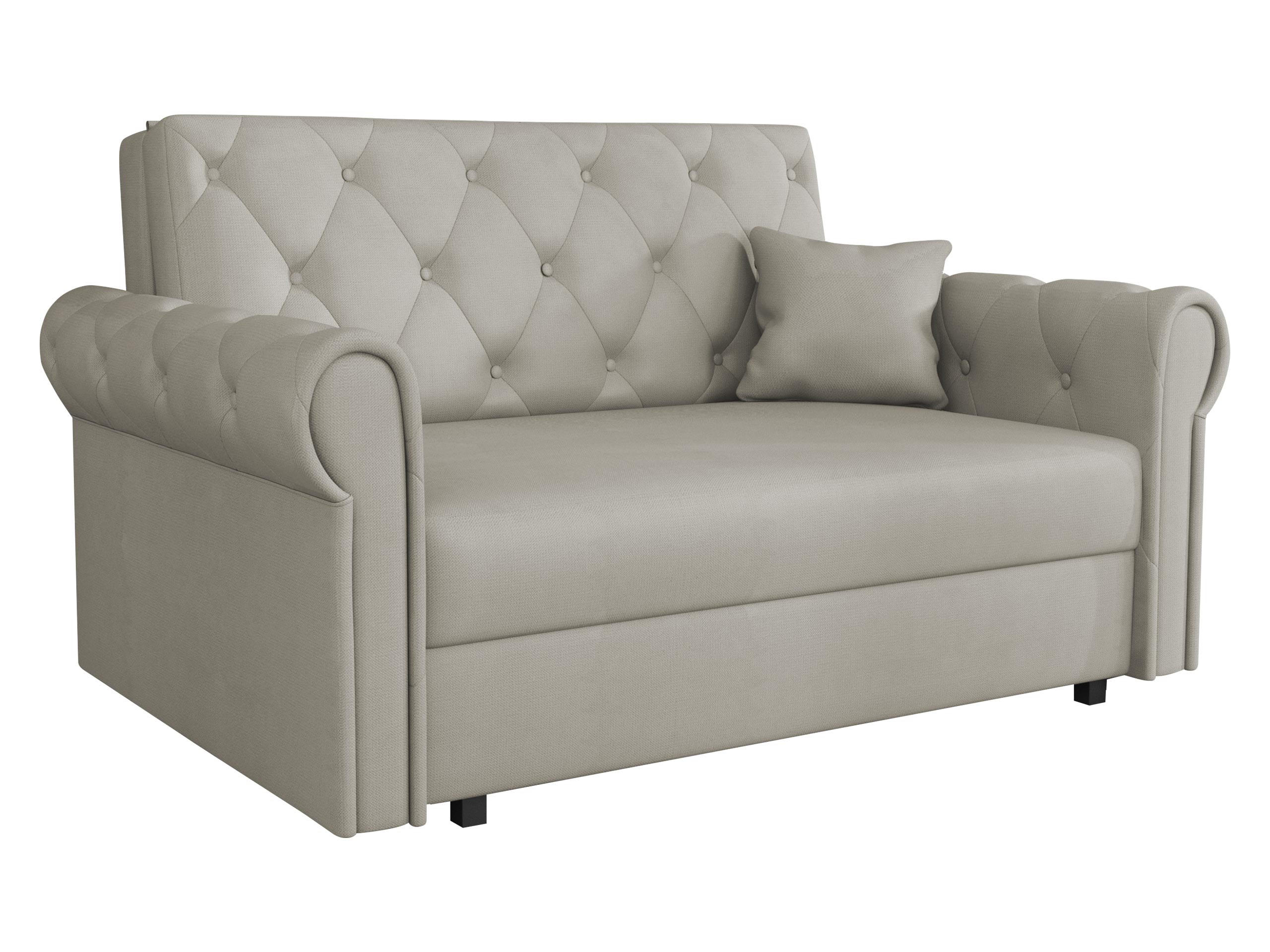 SCHLAFSOFA Viva Roma II - Beige/Schwarz, Holz/Textil (148/85/98cm) - MIRJAN24