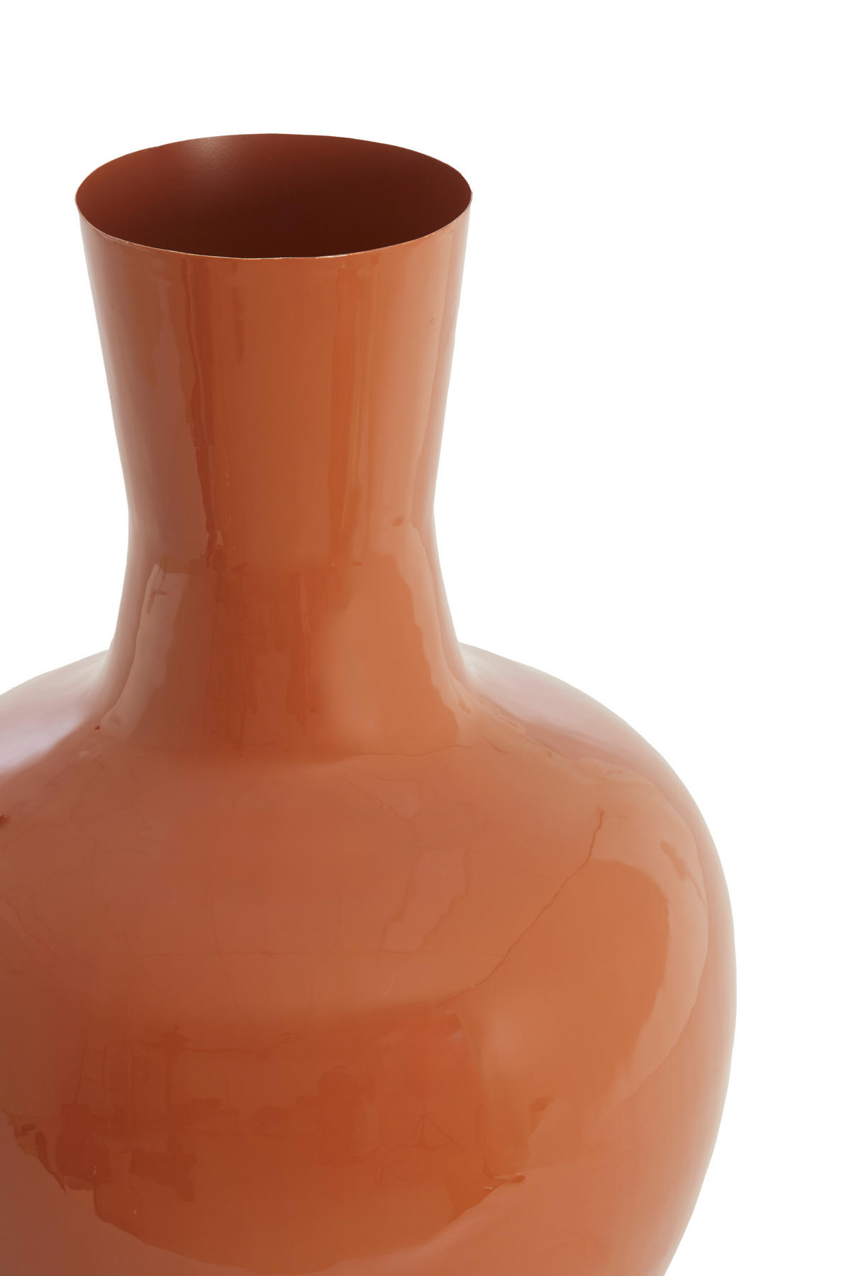VAZE Nana Orange 44/44/69 cm - Orange, Metall (69cm) - Light & Living