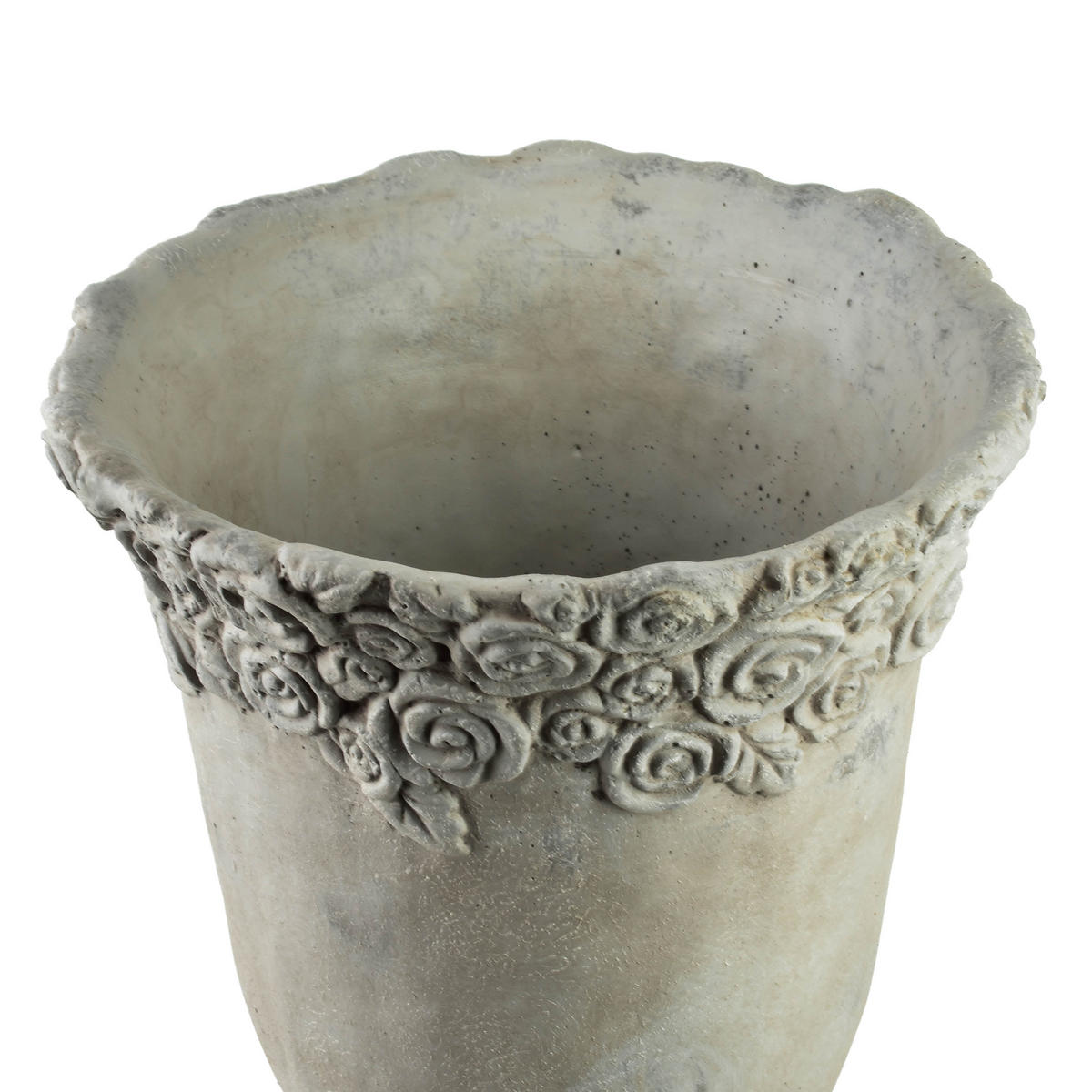 VASE Sidi beige 31/31/49 Keramik - Grau, Keramik (49cm) - Mondex