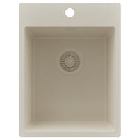 SPÜLBECKEN Riga, 2-er set Beige 38/50 cm 1 Becken + Ablauf-Set ab 40er Unterschrank - Beige, Kunststoff (38/20/50cm) - Primagran