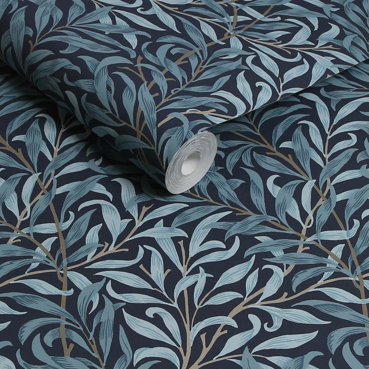 VLIESTAPETE Willow Bough Tiefblau - Blau, Papier/Kunststoff (52/1000cm) - Graham & Brown