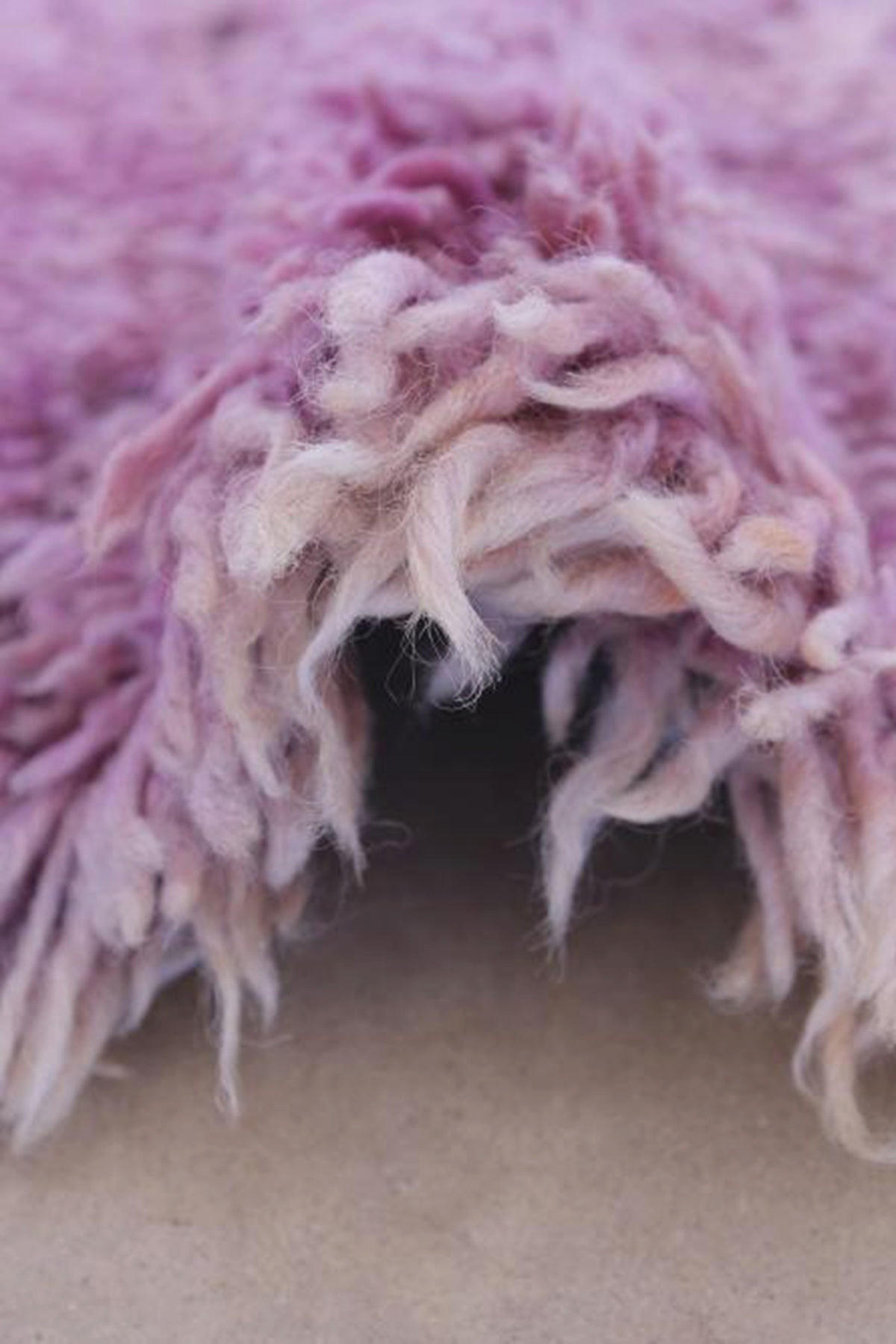 BERBERTEPPICH aus reiner Wolle 180x 340 cm - Lila, Naturmaterialien (180/340cm) - AFK Living