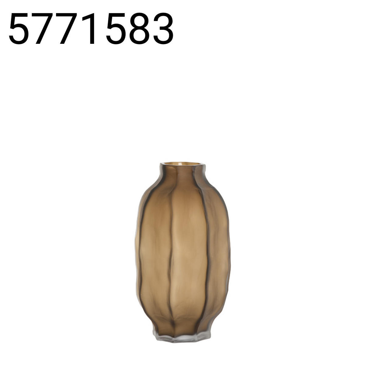 VASE Tejeda - Braun - 20.5/20.5/38 cm - Braun, Glas (38cm) - Light & Living
