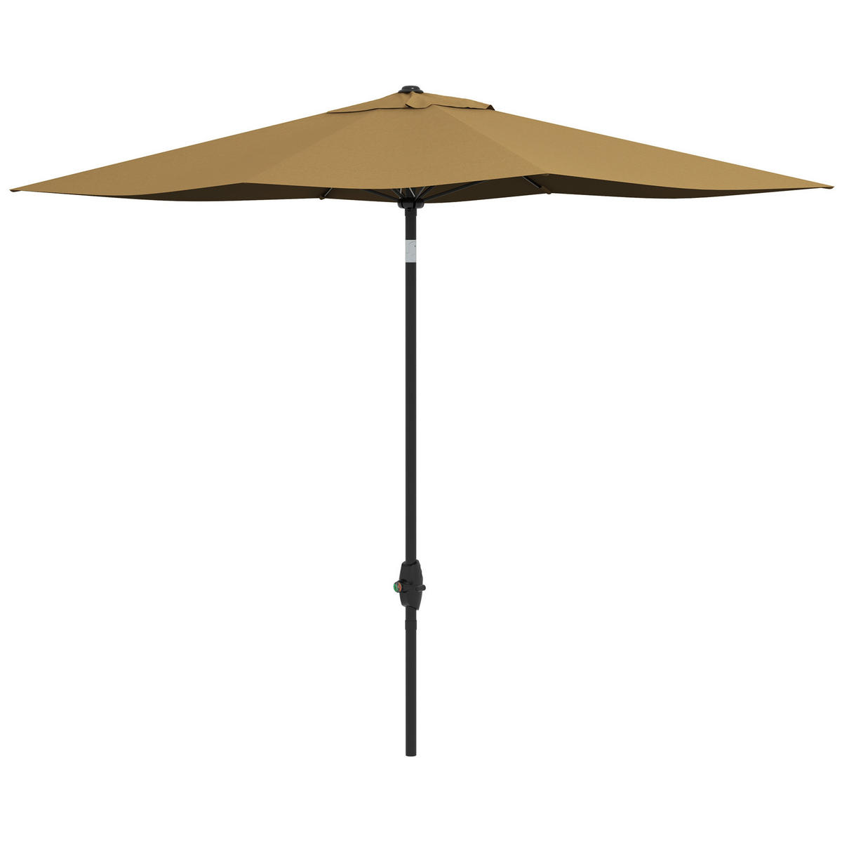 SONNENSCHIRM DE-11462 rechteckig, neigbar, mit Kurbel Braun - Braun, Metall (200/290cm) - ComfortXL