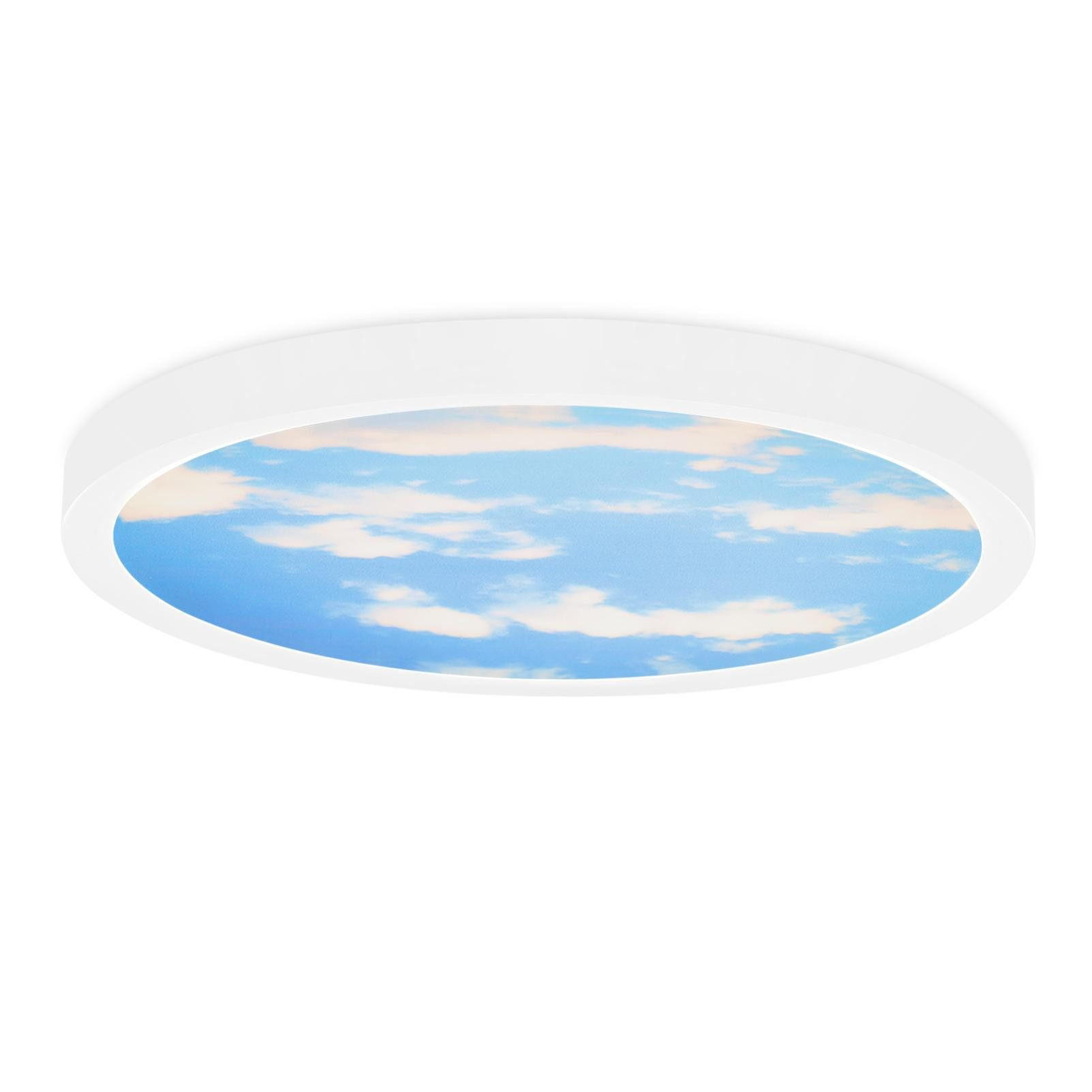 LED-DECKENLEUCHTE Wolkenzauber 23 cm - Weiß, Kunststoff (23/23/2cm) - ZMH