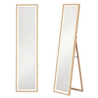 STANDSPIEGEL DE-17922 40x160 cm mit 3-farbiger LED & Memoryfunktion Eiche - Eichefarben, Glas (40/160/5cm) - ComfortXL