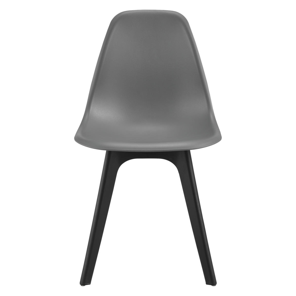 ESSGRUPPE Stathelle - Grau, Glas/Metall (105/75/60cm) - [en.casa]