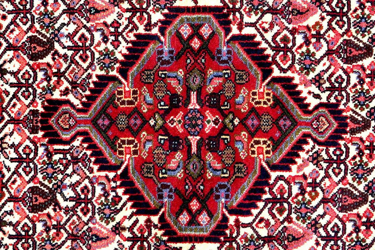 LÄUFER Orient handgeknüpft Assadabad Beige, Rot 196/82 cm Schurwolle - Beige/Rot, Textil (82/196cm) - Looma