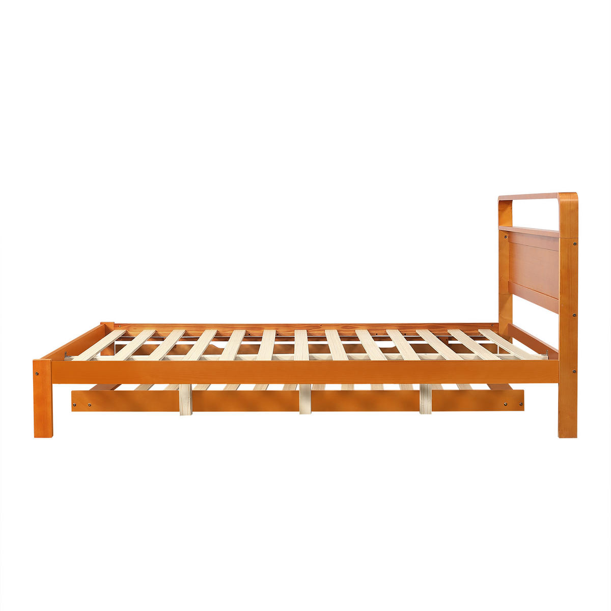 HOLZBETT 140/200 cm DE-32713 mit Ausziehbett Natur - Naturfarben, Holz (140/200cm) - ComfortXL