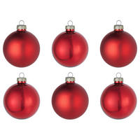 CHRISTBAUMKUGEL (6er-Set) Hang On Kugel Ø8cm - Rot, Glas (8/8/8cm) - Butlers