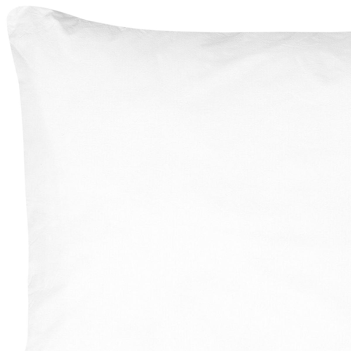 KOPFKISSEN 2er-Set Weiß 80/80 cm Errigal - Weiß, Textil (80/80cm) - Beliani