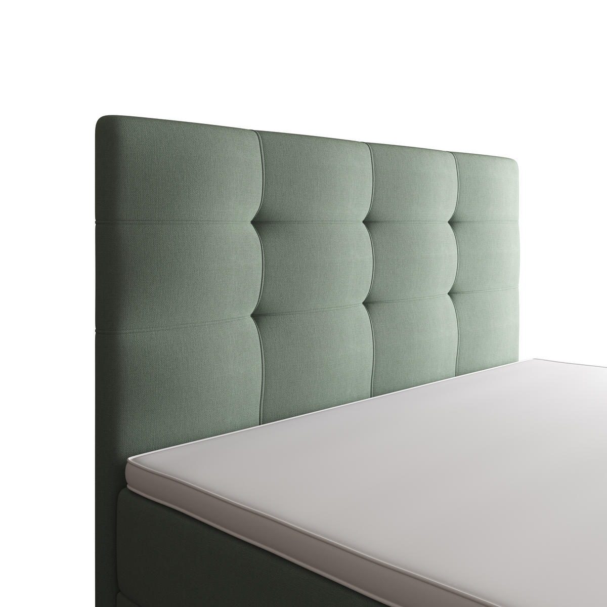 BOXBETT FADO 2 90x200, mit Matratze H3 und Topper, Cosmic 16 - Hellgrün, Holz/Kunststoff (90/200cm) - Bedante