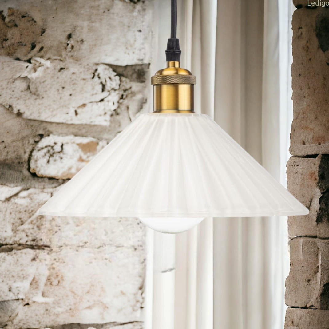 PENDELLEUCHTE Paris - Goldfarben/Schwarz, Glas/Metall (25/25/106cm) - kiki design