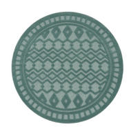 OUTDOORTEPPICH 120/120 cm Livorno 671 - Türkis, Textil (120/120cm) - Paco Home